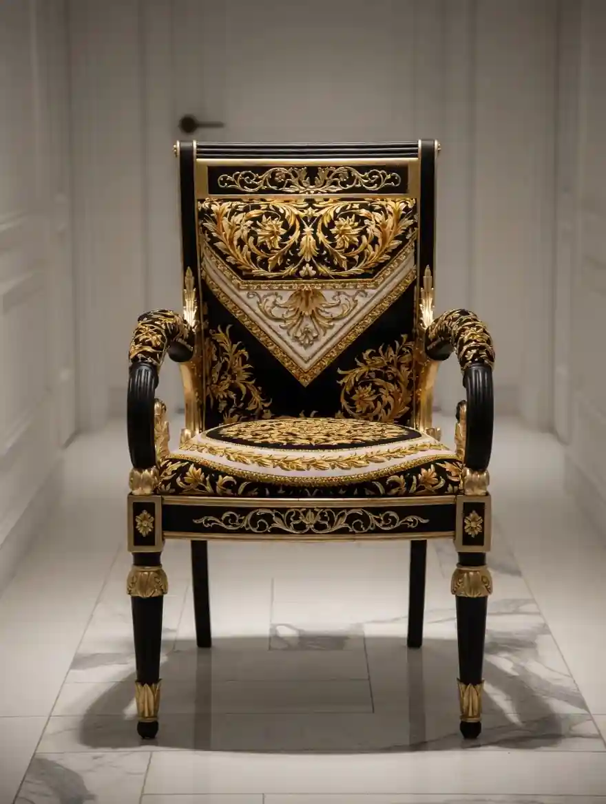 Интерьер спальни Versace Home 2026 La Medusa