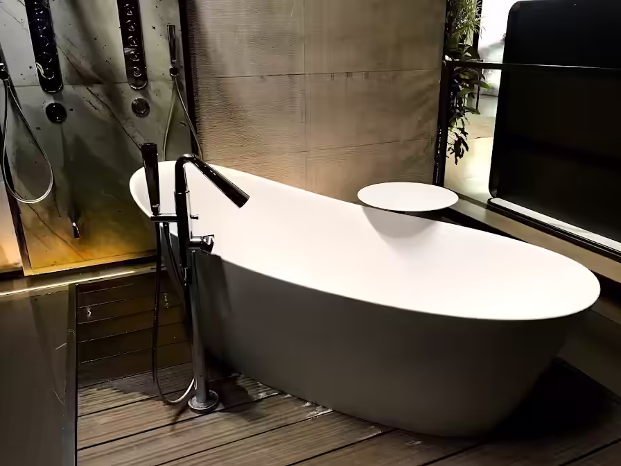 Gessi — рабочая экспозиция ванной комнаты