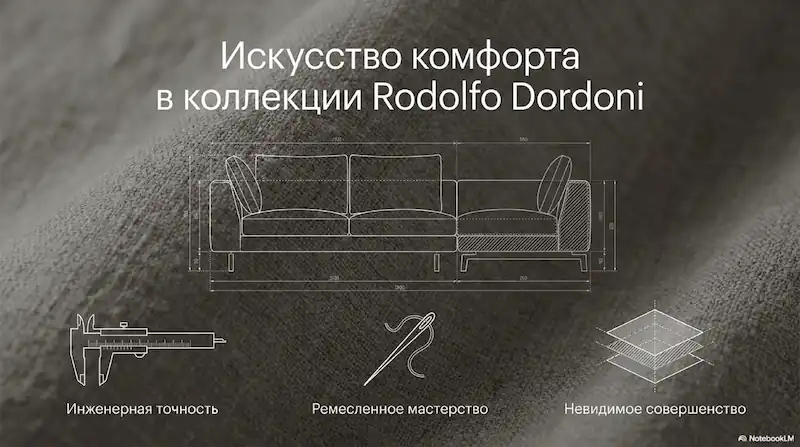 Искусство комфорта в коллекции Rodolfo Dordoni — чертежи Minotti