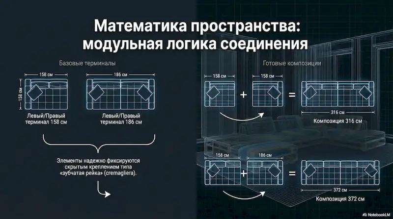 Анатомия идеальной посадки и поддержки диванов Minotti в разрезе