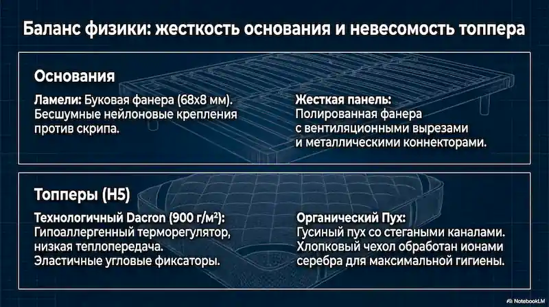Сравнительная матрица пружинных систем Minotti